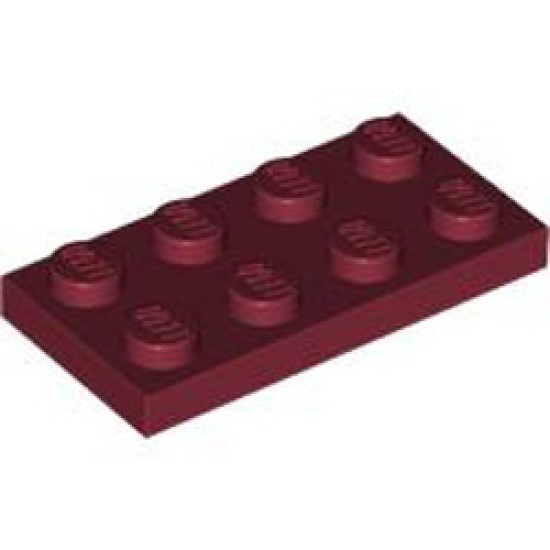 Plate 2x4 Dark Red