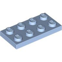 Plate 2x4 Light Royal Blue