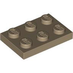 Plate 2x3 Sand Yellow