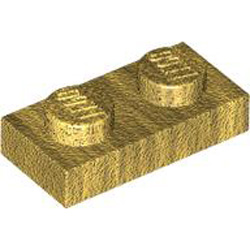 Plate 1x2 Warm Gold