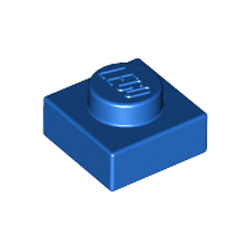Plate 1x1 Bright Blue