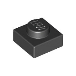 Plate 1x1 Black