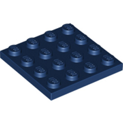 Plate 4x4 Earth Blue