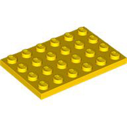 Plate 4x6 Bright Yellow