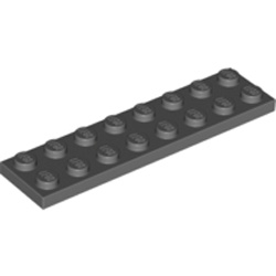 Plate 2x8 Dark Stone Grey