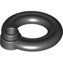 Lifebuoy with Knob Black