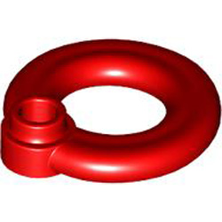 Lifebuoy with Knob Bright Red