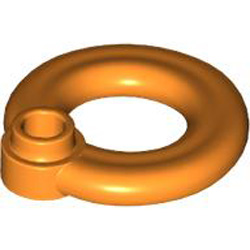 Lifebuoy with Knob Bright Orange