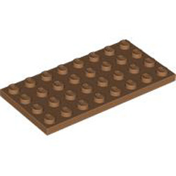 Plate 4x8 Medium Nougat
