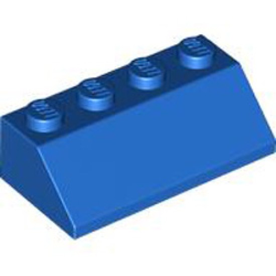 Roof Tile 2x4 / 45 Degree Bright Blue