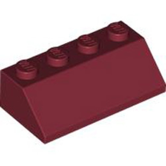 Roof Tile 2x4 / 45 Degree Dark Red