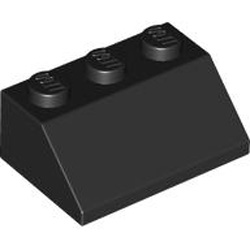 Roof Tile 2x3/45 Degree Black