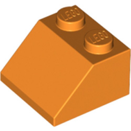 Roof Tile 2x2 / 45 Degree Bright Orange