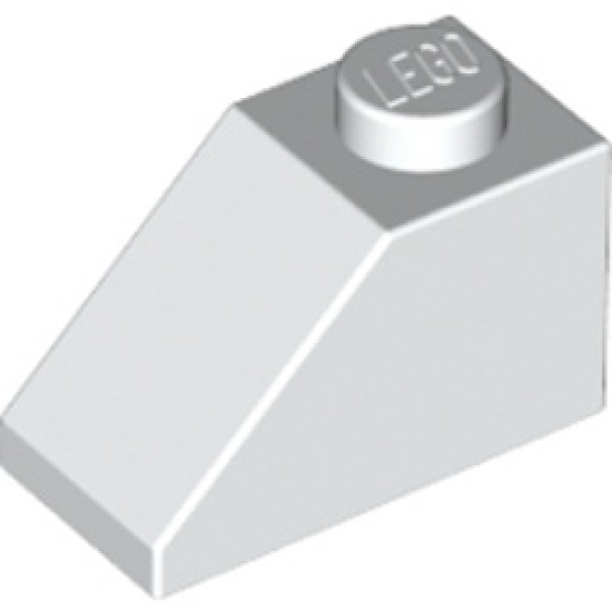 Roof Tile 1x2 / 45 Degree White