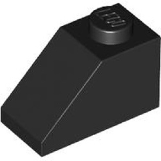 Roof Tile 1x2 / 45 Degree Black