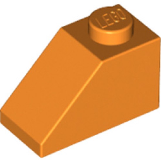 Roof Tile 1x2 / 45 Degree Bright Orange