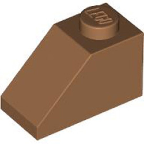 Roof Tile 1x2 / 45 Degree Medium Nougat