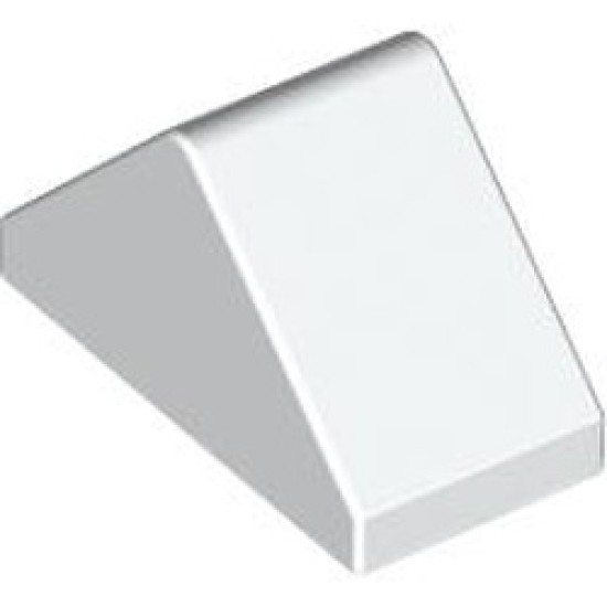 Ridged Tile 1x2 / 45 Degree White