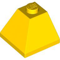 Corner Brick 2x2/45 Degree Outside Bright Yellow