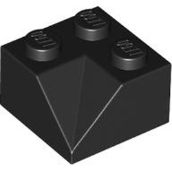 Corner Brick 2x2/45 Degree Inside Black