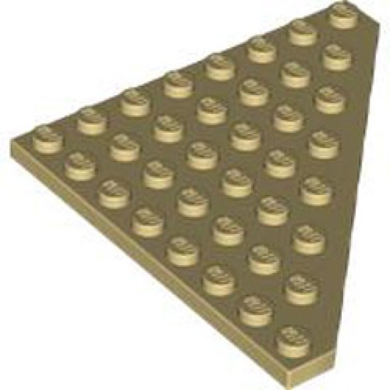 Corner Plate 45 Degree 8x8 Brick Yellow