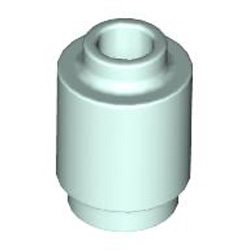 Round Brick 1x1 Aqua
