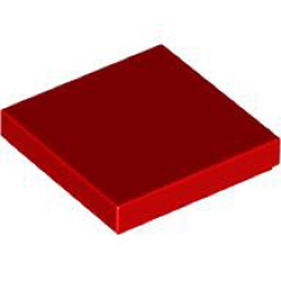 Flat Tile 2x2 Bright Red