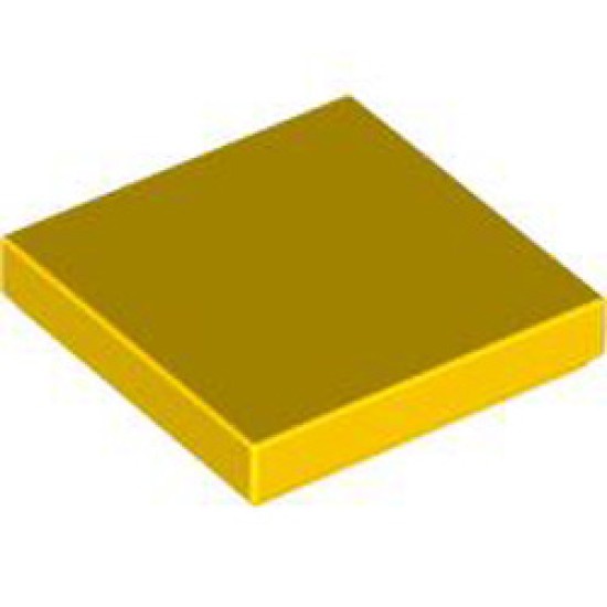 Flat Tile 2x2 Bright Yellow