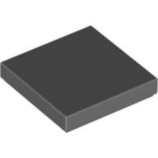 Flat Tile 2x2 Dark Stone Grey