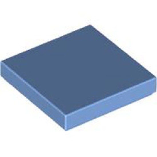 Flat Tile 2x2 Medium Blue