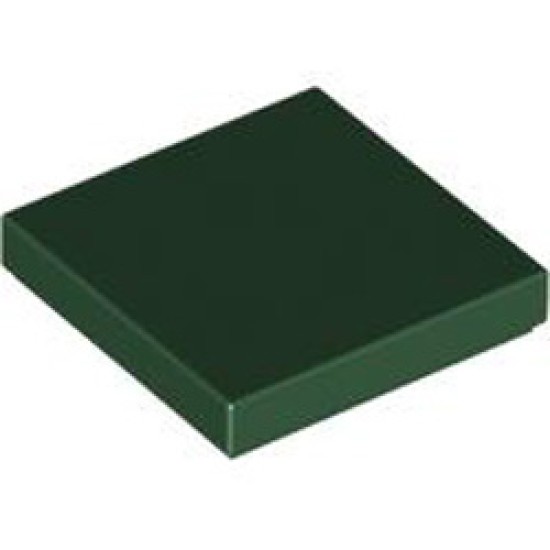 Flat Tile 2x2 Earth Green