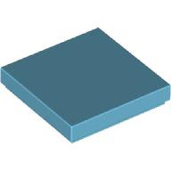 Flat Tile 2x2 Medium Azur