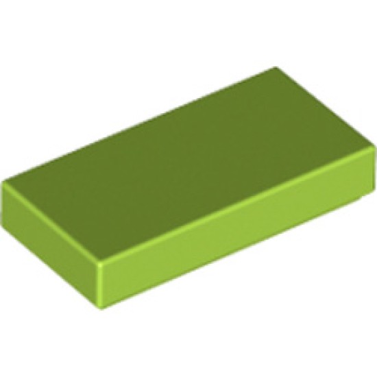 Flat Tile 1x2 Bright Yellowish Green