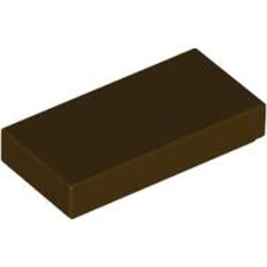 Flat Tile 1x2 Dark Brown