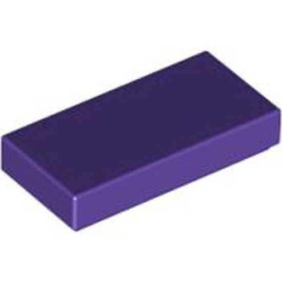 Flat Tile 1x2 Medium Lilac