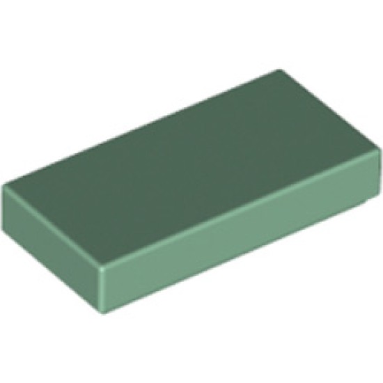 Flat Tile 1x2 Sand Green