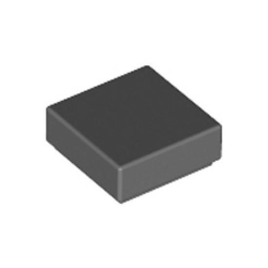 Flat Tile 1x1 Dark Stone Grey