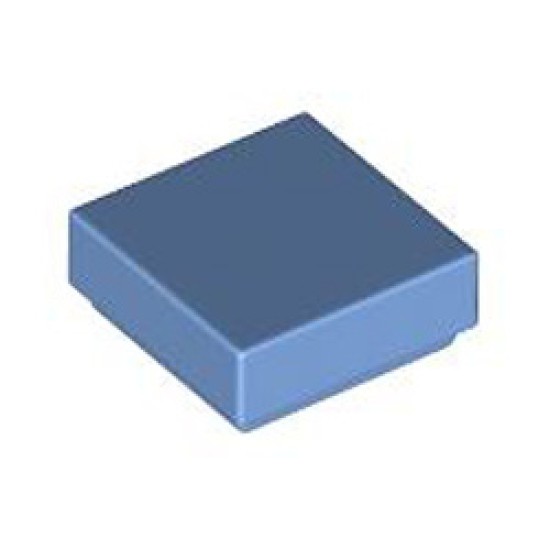 Flat Tile 1x1 Medium Blue