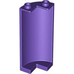 Wall 2x2x5 1/4 Circle with Cutout Medium Lilac