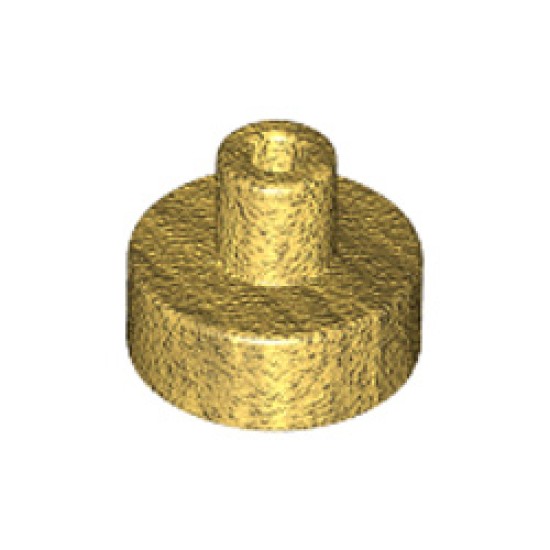 Plate 1x1 with 3.2 Shaft and 1.5 Hole Warm Gold