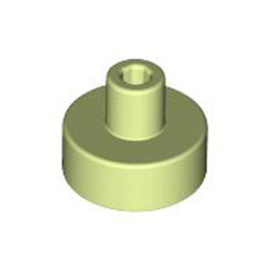 Plate 1x1 with 3.2 Shaft and 1.5 Hole Spring Yellowish Green