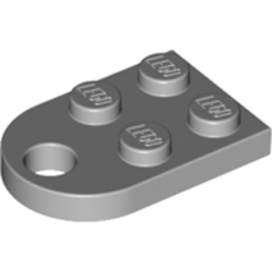 Coupling Plate 2x2 Medium Stone Grey