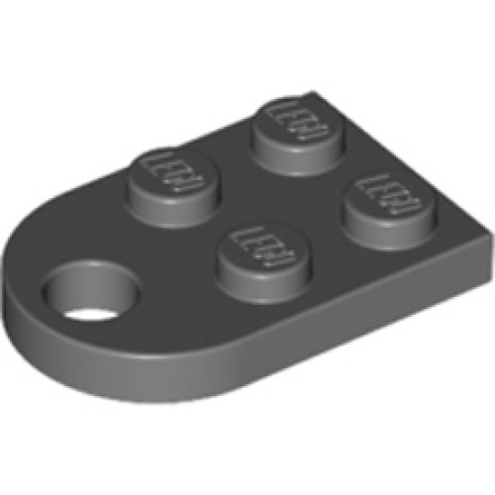 Coupling Plate 2x2 Dark Stone Grey