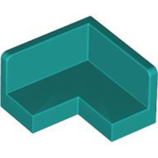 Wall Element 2x2 Corner Bright Bluish Green