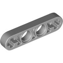 Lever 1x4 without Notch Medium Stone Grey