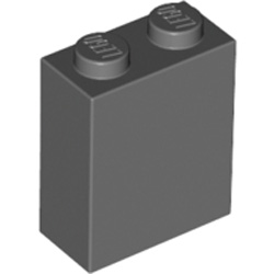Brick 1x2x2 Dark Stone Grey