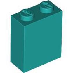 Brick 1x2x2 Bright Bluish Green