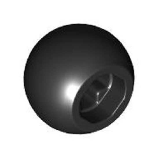 Ball 10.2 with Cross Hole Black