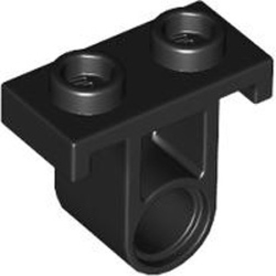 T Beam with Plate 1x2 with Knob Black