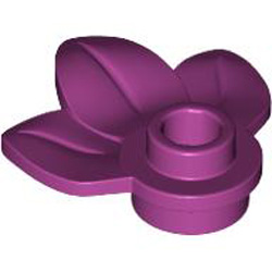 Plant with Plate 1x1 Number 1 Bright Reddish Violet